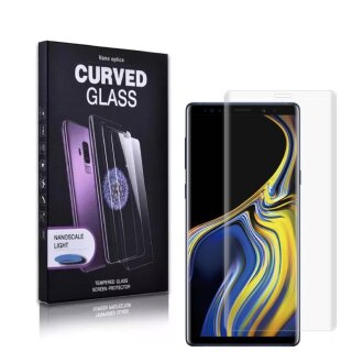 6x UV-Liquid 9H Panzerglas für Samsung Galaxy Note 9 3D KLAR echtes Tempered Panzerhartglas Schutzglas Displayschutz Panzerfolie Schutzfolie Screen Protector