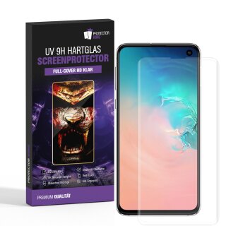 5x UV-Liquid 9H Panzerglas für Samsung Galaxy S10 3D KLAR echtes Tempered Panzerhartglas Schutzglas Displayschutz Panzerfolie Schutzfolie Screen Protector