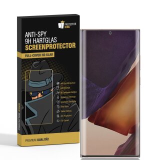4x Blickschutz 9H Panzerhartglas für Samsung Galaxy Note 20 Ultra 5G Anti-Spion Displayschutz Panzerfolie Schutzfolie echtes Tempered Panzerglas Schutzglas Screen Protector