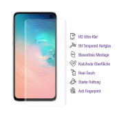 4x UV-Liquid 9H Panzerglas für Samsung Galaxy S10e 3D KLAR echtes Tempered Panzerhartglas Schutzglas Displayschutz Panzerfolie Schutzfolie Screen Protector