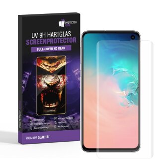 6x UV-Liquid 9H Panzerglas für Samsung Galaxy S10e 3D KLAR echtes Tempered Panzerhartglas Schutzglas Displayschutz Panzerfolie Schutzfolie Screen Protector
