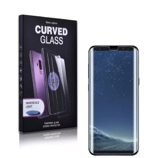 3x 9H Panzerglas für Samsung Galaxy S8 Full-Screen HD klar UV-Liquid Tempered Hartglas Displayschutz Schutzglas Screen-Protector