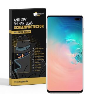 3x Blickschutz 9H Panzerhartglas für Samsung Galaxy S10 Plus FULL CURVED ANTI-SPY Privacy Displayschutz Panzerfolie Schutzfolie Schutzglas echtes Tempered Panzerglas Screen Protector