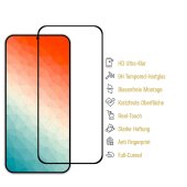 6x 9H Panzerglas für Samsung Galaxy S24 FULL COVER 3D KLAR echtes Tempered Panzerglas Displayschutz Schutzglas Schuzfolie Screen-Protector