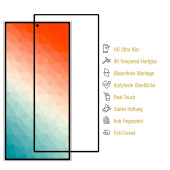 5x 9H Panzerglas für Samsung Galaxy S24 Ultra FULL COVER 3D KLAR Displayschutz Schutzglas Schutzfolie ECHTES TEMPERED GLASS Panzerfolie Screen-Protector