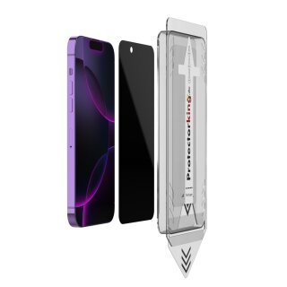 5x Blickschutz 9H Panzerglas für iPhone 15 Pro PRIVACY ANTI-SPY Staubfreie Installation echtes Tempered Panzerhartglas Schutzglas Screen-Protector