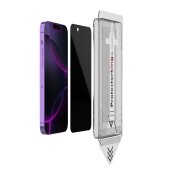 3x Blickschutz 9H Panzerglas für iPhone 12 3D KLAR PRIVACY ANTI-SPY Staubfreie Installation echtes Tempered Panzerhartglas Schutzglas Displayschutz Schutzfolie Screen-Protector