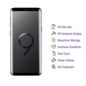 5x UV-Liquid 9H Panzerglas für Samsung Galaxy S9 3D KLAR echtes Tempered Panzerhartglas Schutzglas Displayschutz Panzerfolie Schutzfolie Screen Protector
