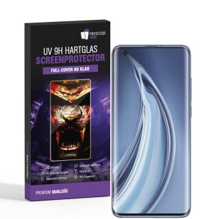 4x UV-Liquid 9H Panzerglas für Xiaomi Mi 10 3D KLAR echtes Tempered Panzerhartglas Schutzglas Displayschutz Panzerfolie Schutzfolie Screen Protector