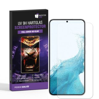2x UV-Liquid 9H Panzerglas für Samsung Galaxy S24 3D KLAR echtes Tempered Panzerhartglas Schutzglas Displayschutz Panzerfolie Schutzfolie Screen Protector