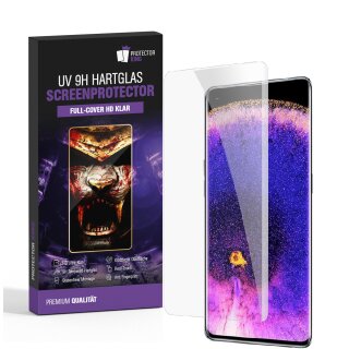 4x UV-Liquid 9H Panzerglas für Oppo Find X5 Pro 3D KLAR echtes Tempered Panzerhartglas Schutzglas Displayschutz Panzerfolie Schutzfolie Screen Protector