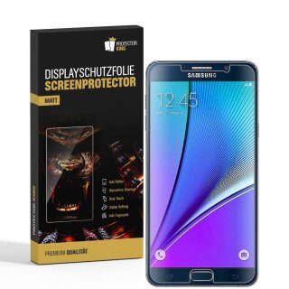 2x Displayschutzfolie für Samsung Galaxy Note 5 ANTI-REFLEX Schutzfolie MATT