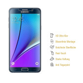 2x 9H Nano-Glass für Samsung Galaxy Note 5 3D KLAR Anti-Shock Anti-Bruch Anti-Stoß Anti-Schmutz Panzernanoglas Displayschutz Schutzfolie Panzerfolie Panzerglas Screen-Protector