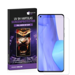 3x UV-Liquid 9H Panzerglas für OnePlus 9 3D KLAR echtes Tempered Panzerhartglas Schutzglas Displayschutz Panzerfolie Schutzfolie Screen Protector