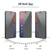 2x ANTI-SPY 9H Panzerglas für Samsung Galaxy A15 Blickschutz echtes Tempered Panzerhartglas Displayschutz Schutzglas Panzerfolie Schutzfolie