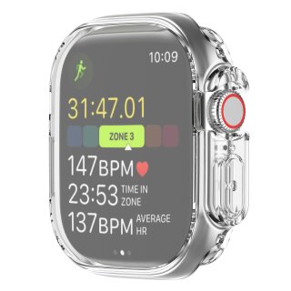 Schutzhülle für Apple Watch Ultra 1 & 2 49 mm Smartwatch Displayschschutz Case Cover Tasche Transparent Uhr Bumper