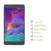 3x 9H Nano-Glass für Samsung Galaxy Note 4 3D KLAR Anti-Shock Anti-Bruch Anti-Stoß Anti-Schmutz Panzernanoglas Displayschutz Schutzfolie Panzerfolie Panzerglas Screen-Protector