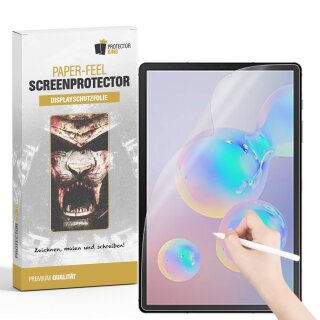 5x Paperfeel für Samsung Galaxy Tab S6 Displayschutz Schreiben Malen Skizzieren matt Anti-Reflex entspiegelt Screen-Protector