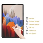 3x Paperfeel für Samsung Galaxy Tab S9 Plus Displayschutz Schreiben Malen Skizzieren matt Anti-Reflex entspiegelt Screen-Protector