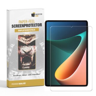 4x Paperfeel für Xiaomi Mi Pad 5 Pro Displayschutz Schreiben Malen Skizzieren matt Anti-Reflex entspiegelt Screen-Protector