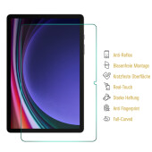 3x 9H Panzerglas für Samsung Galaxy Tab S9 Plus matt entspiegelt Nano-Glass Displayschutz Schutzglas Schutzfolie Panzerfolie Screen-Protector ANTI-SHOK ANTI-BRUCH-ANTI-STOß