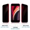 4x 9H Hartglas für iPhone 8 FULL COVER ANTI-SPY Privacy Panzerfolie Displayschutz