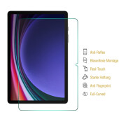 4x Displayschutzfolie für Samsung Galaxy Tab S9 Plus FULL COVER PREMIUM MATT ENTSPIEGELT Displayschutz Schutzfolie Folie
