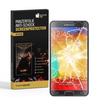 3x 9H Nano-Glass für Samsung Galaxy Note 3 3D KLAR Anti-Shock Anti-Bruch Anti-Stoß Anti-Schmutz Panzernanoglas Displayschutz Schutzfolie Panzerfolie Panzerglas Screen-Protector