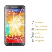 3x 9H Nano-Glass für Samsung Galaxy Note 3 3D KLAR Anti-Shock Anti-Bruch Anti-Stoß Anti-Schmutz Panzernanoglas Displayschutz Schutzfolie Panzerfolie Panzerglas Screen-Protector