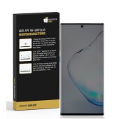 4x Blickschutz 9H Panzerglas für Samsung Galaxy Note 10 Plus Anti-Spy Privacy Displayschutz Panzerfolie Schutzfolie echtes Tempered Glass Schutzglas Screen-Protector