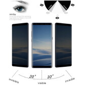 5x Blickschutz 9H Panzerhartglas für Samsung Galaxy Note 8 Anti-Spion Displayschutz Panzerfolie Schutzfolie echtes Tempered Panzerglas Schutzglas Screen Protector