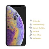 5x 9H Nano-Glass für iPhone 11 Pro Max 3D KLAR Anti-Shock Anti-Bruch Anti-Stoß Anti-Schmutz Panzernanoglas Displayschutz Schutzfolie Panzerfolie Panzerglas Screen-Protector