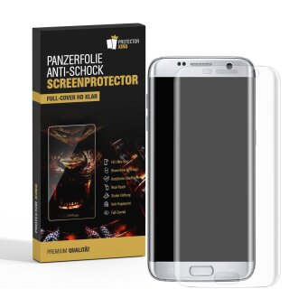 4x Panzerfolie für Samsung Galaxy S7 Edge FULL COVER Displayschutzfolie HD KLAR