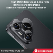 6x 9H Kameraglas für Huawei Pura 70 Pro 3D KLAR...