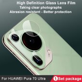 3x 9H Kameraglas für Huawei Pura 70 Ultra 3D KLAR...