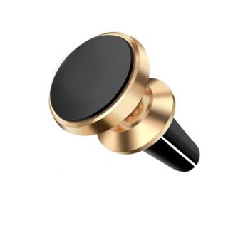 Auto Magnetische Handyhalterung KFZ Lüftungsgitter Halterung Gold iPhone, Samsung, Huawei, Xiaomi, Oneplus, Sony Xperia, Oppo