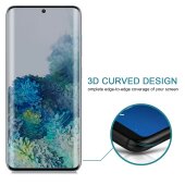 3x Blickschutz 9H Panzerglas für Samsung Galaxy S20 Ultra FULL CURVED PRIVACY ANTY-SPY Displayschutz Panzerfolie Schutzfolie Schutzglasechtes Tempered Glass Screen-Protector