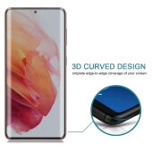 4x Blickschutz 9H Panzerglas für Samsung Galaxy S21 Ultra FULL CURVED ANTI-SPY PRIVACY Displayschutz Schutzglas Panzerfolie Schutzfolie echtes Tempered Glass Screen-Protector