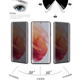 5x Blickschutz 9H Panzerglas für Samsung Galaxy S21 Ultra FULL CURVED ANTI-SPY PRIVACY Displayschutz Schutzglas Panzerfolie Schutzfolie echtes Tempered Glass Screen-Protector