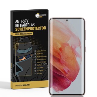 6x Blickschutz 9H Panzerglas für Samsung Galaxy S21 Ultra FULL CURVED ANTI-SPY PRIVACY Displayschutz Schutzglas Panzerfolie Schutzfolie echtes Tempered Glass Screen-Protector