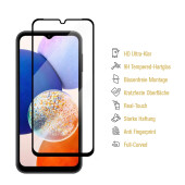 3x 9H Panzerglas für Samsung Galaxy A15 FULL COVER 3D KLAR echtes Tempered Glass Panzerfolie Displayschutz Schutzglas Hartglas Schutzfolie Screen-Protector
