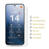 2x 9H Panzerglas für Xiaomi 14 Matt ANT-Reflex echtes Tempered Glass Panzerfolie Displayschutz Schutzglas Schutzfolie Screen-Protector