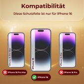 1x 9H Panzerglas für iPhone 16 HD KLAR echtes...