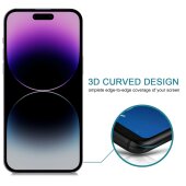 6x Anti-Spy 9H Panzerglas für iPhone 16 Plus Blickschutz Privacy echtes Tempered Glass Panzerfolie Displayschutz Schutzfolie Schutzglas Screen Protector