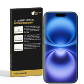 4x 9H Panzerglas für iPhone 16 matt Anti-Reflex...