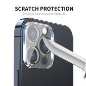 2x 9H Panzerglas für iPhone 16 Pro 3D KLAR Kameraglas echtes Tempered 9H Glass Panzerfolie Schutzglas Schutzfolie Screen-Protector
