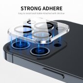 3x 9H Panzerglas für iPhone 16 Pro 3D KLAR Kameraglas echtes Tempered 9H Glass Panzerfolie Schutzglas Schutzfolie Screen-Protector
