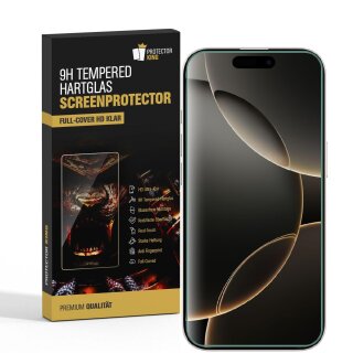 4x 9H Panzerglas für iPhone 16 Pro 3D A++ KLAR EXTREM HART echtes Tempered Glass Panzerfolie Displayschutz Schutzglas Hartglas Schutzfolie Screen-Protector