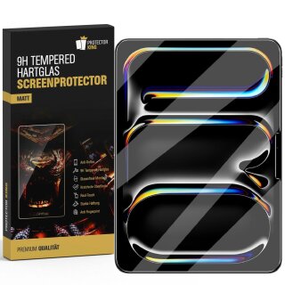 2x 9H Panzerglas für iPad Air 11 2024 matt Anti-Reflex entspiegelt echtes Tempered Glass Panzerfolie Displayschutz Schutzglas Schutzfolie Screen-Protector