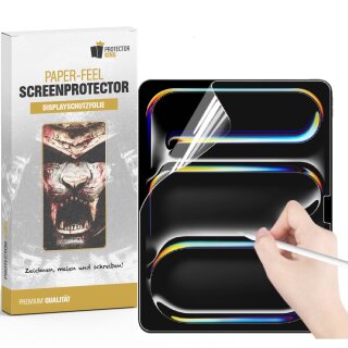 6x Paperfeel für iPad Air 13 2024 Displayschutz Schreiben Malen Skizzieren matt Anti-Reflex entspiegelt Screen-Protector